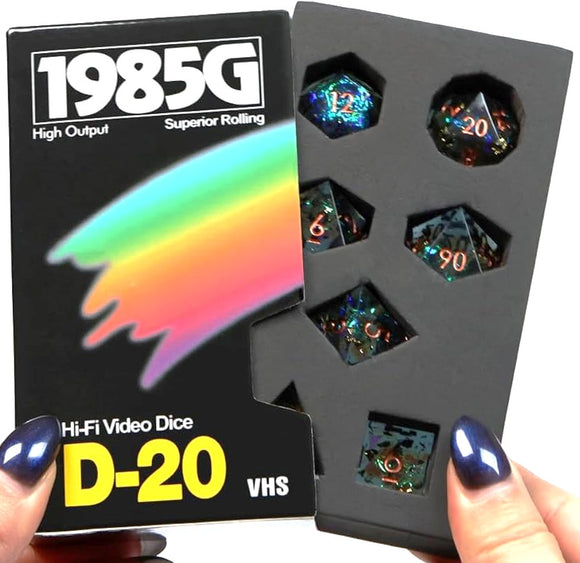 1985G VHS DICE 7PC SHARP EDGE STARSTORM