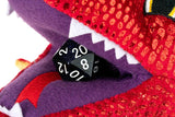 PLUSH DICE BAG RED DRAGON