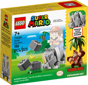 LEGO MARIO RAMBI THE RHINO EXP SET