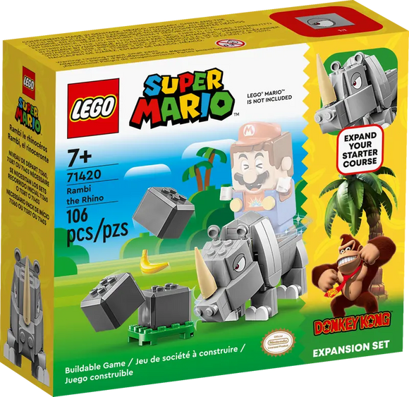 LEGO MARIO RAMBI THE RHINO EXP SET