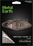 METAL EARTH TANK BRITISH MARK IV