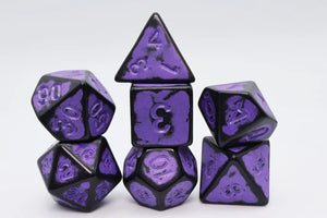 FBG DICE 7PC TIMEWORN PURPLE