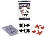 BICYCLE BRIDGE SIZED PLAYING CARDS LARGE PRINT