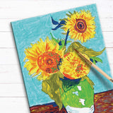 FABERC PAINT BY NUMBER SUNFLOWERS