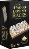 GM CARDINAL DOMINOES CLASSIC WOODEN RACK 4PK
