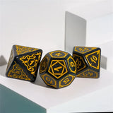 FBG DICE 7PC CRYPTIC KNOTS GOLDEN CUIRASS