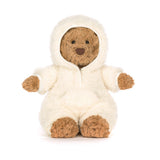 JC BARTHOLOMEW BEAR ALL-IN-ONE OUTFIT 11"