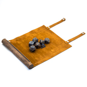 FBG DICE ROLL UP MAT LEATHERETTE BROWN