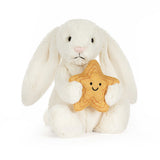 JC BASHFUL BUNNY CREAM WITH STAR SMALL 7"