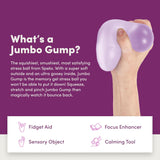 SPEKS GUMP JUMBO MIST PURPLE STRESS BALL