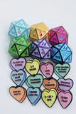 FBG DICE METAL D20 MYSTERY LOOT CANDY HEARTS 2 BLIND BAG