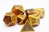 FBG DICE 7PC METAL ALCHEMIST GOLD