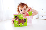 HAPE WOODEN BLOCKS PUZZLE FARM ANIMAL