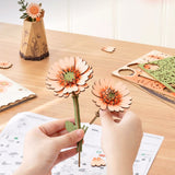 DIY MINI FLOWER KIT GERBERA DAISY ORANGE