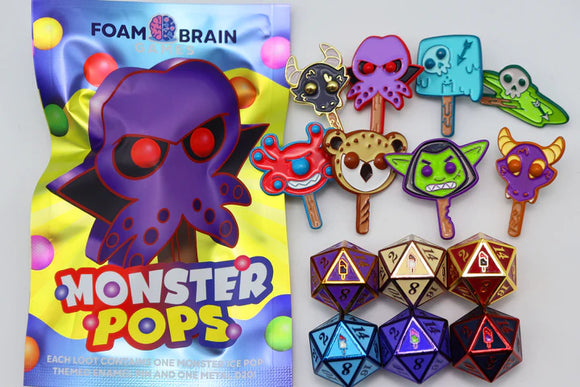 FBG DICE METAL D20 MYSTERY LOOT CANDY MONSTER POPS BLIND BAG
