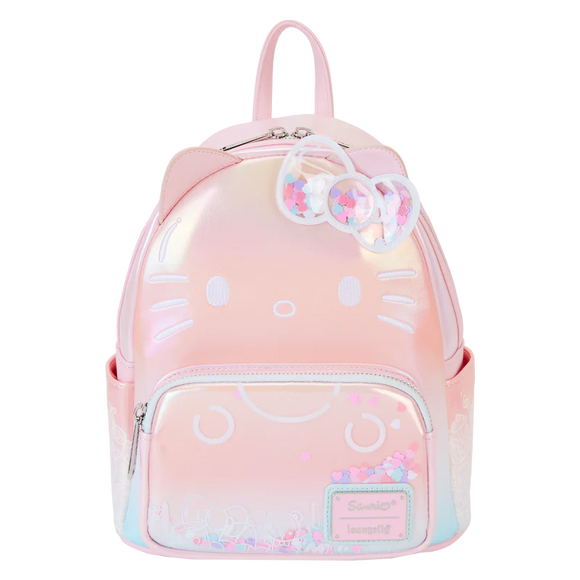 LOUNGEFLY BACKPACK SANRIO HELLO KITTY 50TH CLEAR/CUTE