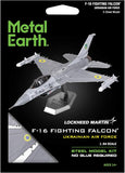 METAL EARTH MILITARY JET F16 FIGHTING FALCON UKRAINIAN