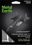 METAL EARTH MILITARY JET LOCKHEED SR71 BLACKBIRD