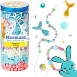 CFK BEAD JEWELRY JAR MERMAID