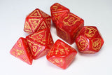 FBG DICE 7PC HUGE QUEEN'S ARMORY INFERNAL 25MM