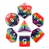 FBG DICE 7PC RAINBOW