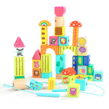 TOP BRIGHT FOREST ANIMAL BUILDING BLOCKS