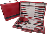 X GM BACKGAMMON 18" BURGANDY