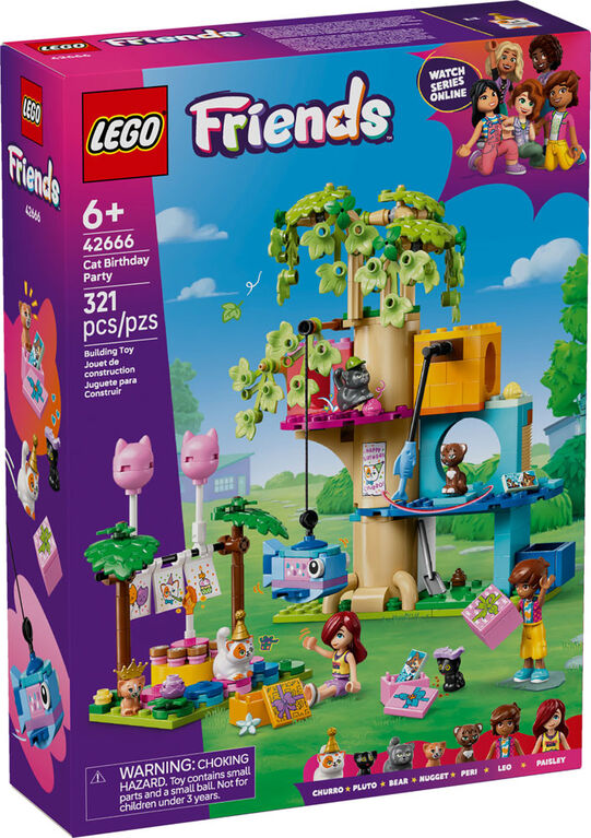 LEGO FRIENDS CAT BIRTHDAY PARTY & TREE HOUSE