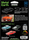 METAL EARTH PONTIAC 1969 GTO JUDGE