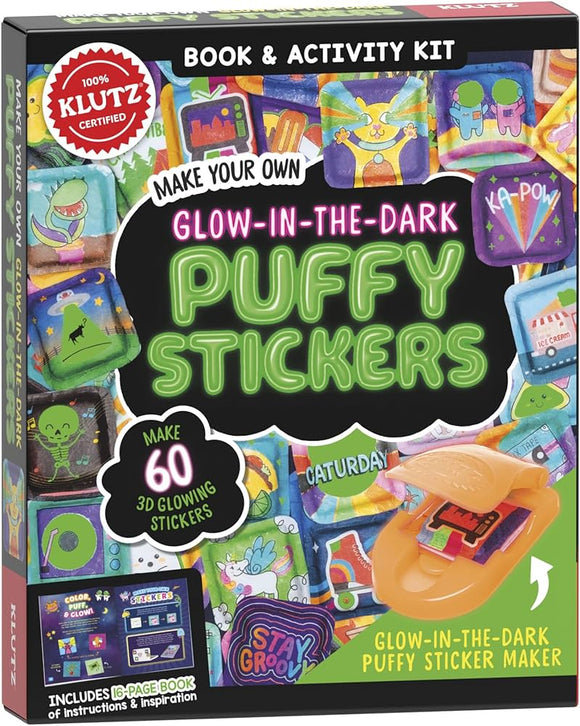 KLUTZ MAKE YOUR OWN GID PUFFY STICKERS
