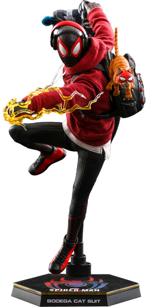 HOT TOYS 6TH SCALE MILES MORALES BODEGA CAT SUIT