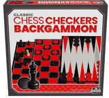 GM 3IN1 CLASSIC CHESS CHECKERS AND BACKGAMMON