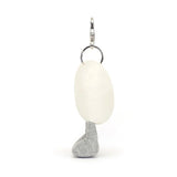 JC AMUSEABLE CREAM HEART BAG CHARM 5"