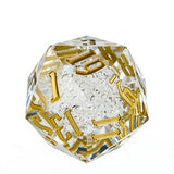 FBG DICE D20 55MM TITAN SHARP EDGE BUBBLES