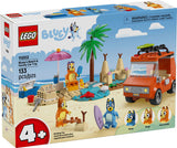 LEGO 4+ BLUEY BEACH & FAMILY CAR TRIP