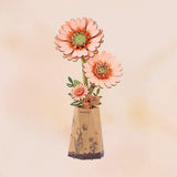 DIY MINI FLOWER KIT GERBERA DAISY ORANGE