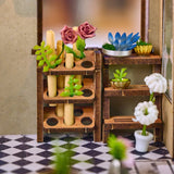 DIY BOOK NOOK FLOWER SHOP