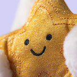 JC BASHFUL BUNNY CREAM WITH STAR SMALL 7"