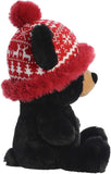 AUR BEARS HOLIDAY BABY BUCKY BLACK 13"