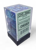 CHESSEX DICE 12D6 LUMINARY LIGHT BLUE