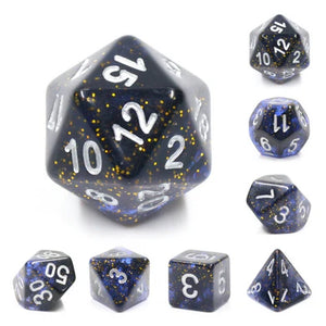 FBG DICE 7PC NIGHT SKY CLEAR