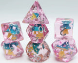 FBG DICE 7PC MUSHROOM BLUE