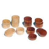 CHESS CHECKERS WOOD 15" W/ STORAGE