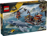 LEGO JW MOSASAURUS DINOSAUR BOAT ATTACK