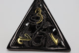 FBG DICE 7PC METAL HOLLOW DRAGON ESSENCE: NIGHT