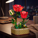DIY MINI FLOWER KIT RED ROSES WITH LIGHTS