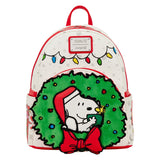 LOUNGEFLY BACKPACK PEANUTS HOLIDAY