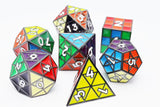 FBG DICE 8PC METAL PUZZLE CUBE MIDNIGHT