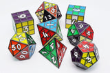 FBG DICE 8PC METAL PUZZLE CUBE MIDNIGHT