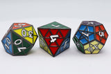 FBG DICE 8PC METAL PUZZLE CUBE MIDNIGHT